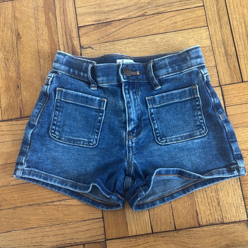 JCrew CrewCuts size 6 girls denim shorts